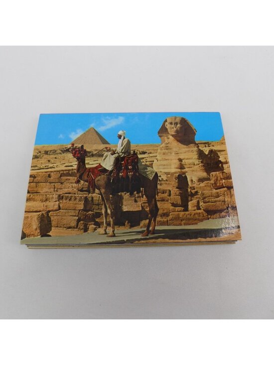Other - Pyramids of Giza Foldout 17 Postcards 6"x4" Egypt Lehnert Landrock UNPOSTED Vtg